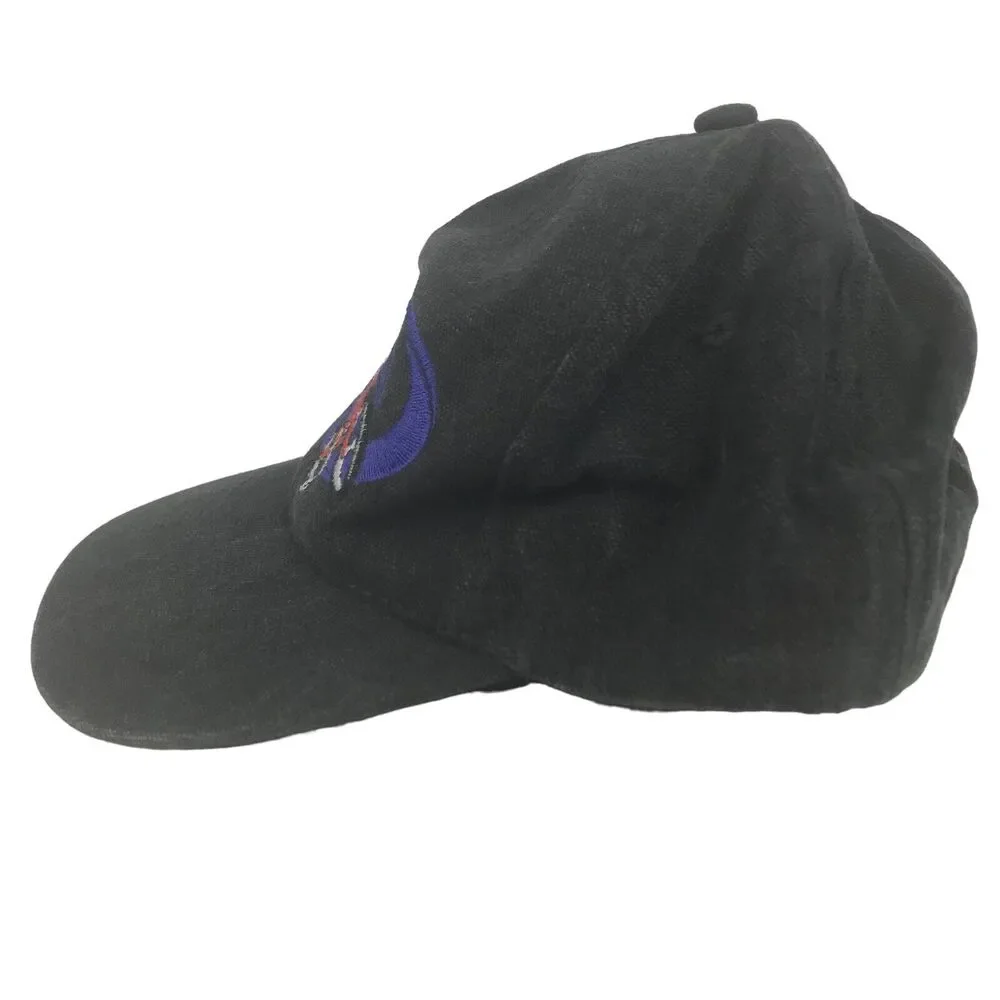 Vtg 1997 Looney Tunes Taz Tasmanian Devil Six Flags Hat Snapback Cap Gray Youth